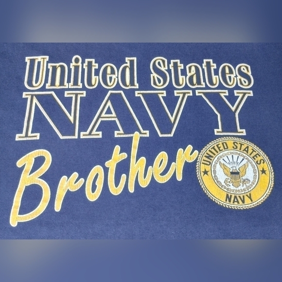 VINTAGE 90s US Navy Men’s 2XL T-shirt Military Tee Made In USA Soffe Crew Neck - Picture 3 of 7